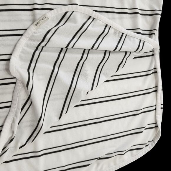Exofficio Insect Shield Long Sleeve Shirt White Black Stripes Women's Size Large - Picture 6 of 11